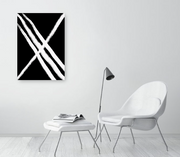 Black and White Abstract Art Print - Shama Black