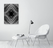 Black & White Abstract Art Print - Arno Black