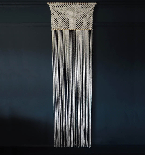 Long Macrame Curtain - Macrame Room Divider - Rolina - The Knotted Touch