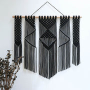 Black Wall Hanging Presta 85x80cm - The Knotted Touch