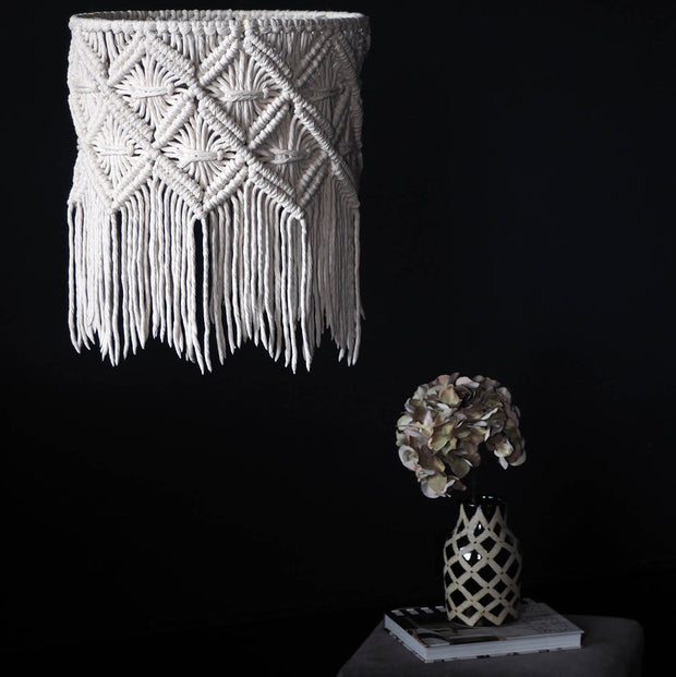 Macrame Lampshade – Viotina - The Knotted Touch UK