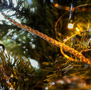 gold christmas tree garland