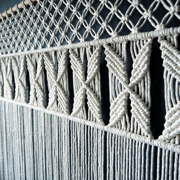 Large Wide Macrame Wall Hanging/Curtain UK – Roleta: The Knotted Touch UK
