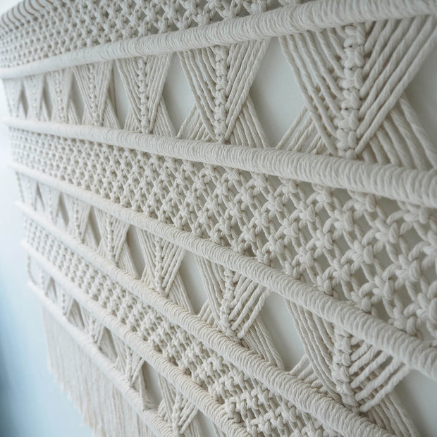 boho macrame wall hanging timano - the knotted touch uk