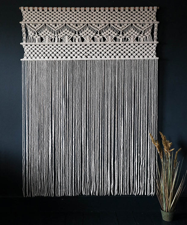 Copy of Large Macrame Wall Hanging/Room Divider – Curtain-Nevia