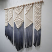 Macrame Wall Hanging Ombre Blue