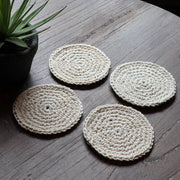 Boho Coasters – Set of 4 - Kona Natural