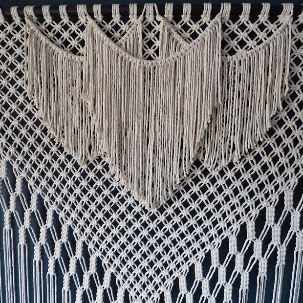 Wide Large Macrame Wall Hanging – Filorina Short - The Knotted Touch UK